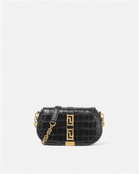 nouvelle collection sac a main versace|Versace croc shoulder bags.